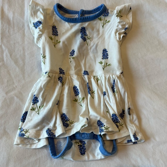 Kyte BABY Other - Kyte Baby Twirl Bodysuit Dress in Periwinkle Bluebonnet Size 0-3 Months